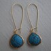 Mothers Day Sale-Turquoise Teardrop Earrings