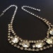 EMERALD CUT RHINESTONE Necklace - Paste - Vintage Bridal Jewelry