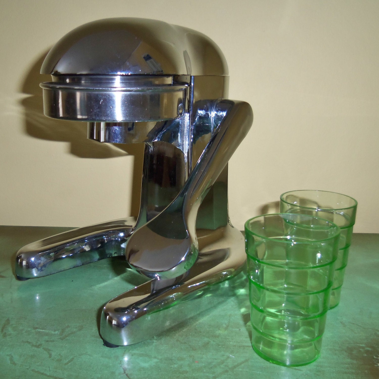 Vintage Chrome Juicer Art Deco Manual