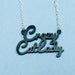 Crazy Cat Lady Necklace with Silver-plated Chain