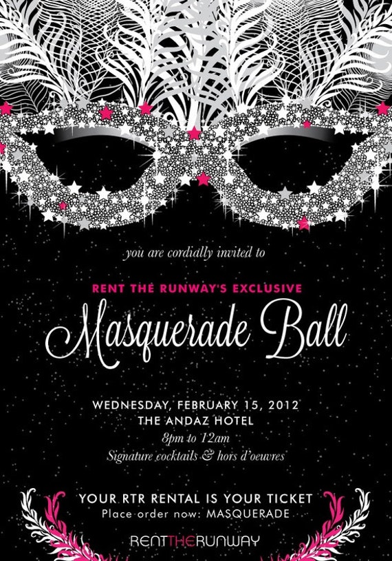 Masquerade Invitations With Picture 2