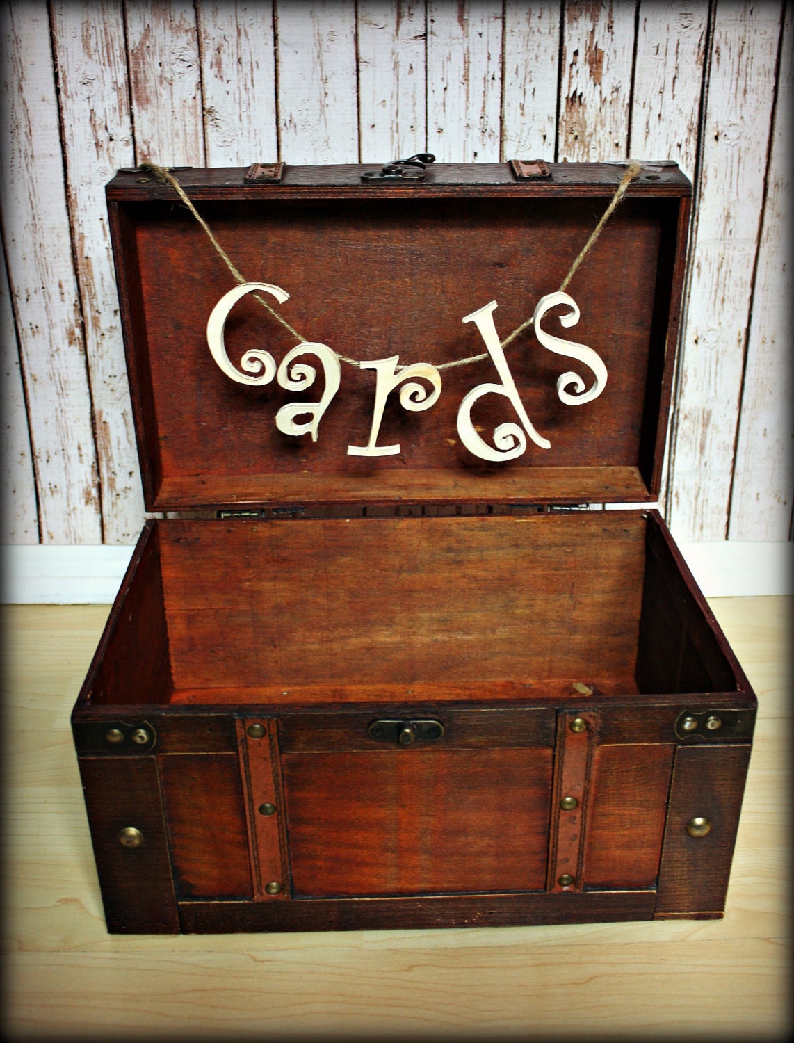 wedding card holderwedding card boxdistressed trunkcard box