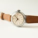Mechanical wristwatch Zarja, ladies watch, silver, sandy colors, USSR