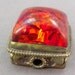 Amber Tibetan Large Brass Bead BEAUTIFUL Repousse work