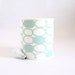 Modern Hand Printed Lamp Shade in Cool Mint Aqua - Skimming Stones Pebble Print