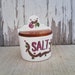 Retro hanging ceramic salt box by the "California Cleminsons-vintage art pottery-SALE