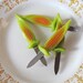 Vintage Corn on the Cob Holders, Retro Plastic Handle Stainless Steel Kitchen Utensils, Four (4) Serving Sets