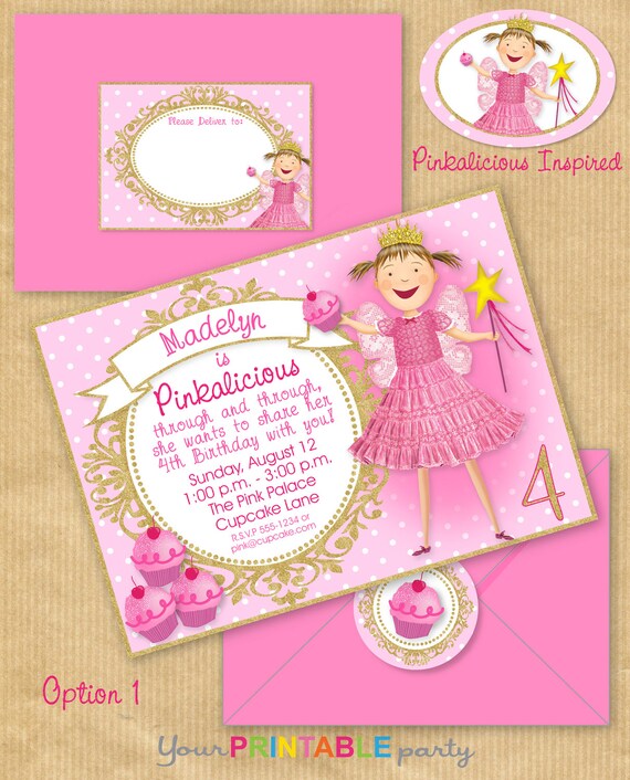 Pinkalicious Party Invitations 2