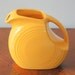 Vintage Fiestaware Yellow Juice Disc Pitcher