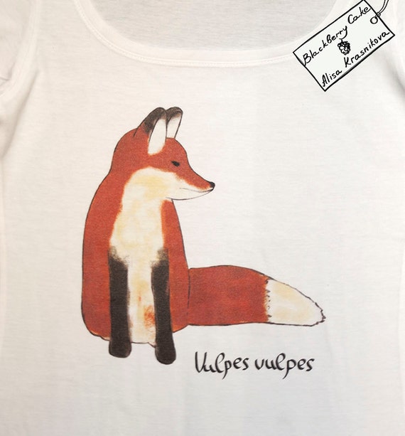 Items similar to Fox Woman TShirt Fox Clothing for Women on Etsy