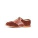Vintage Saddle Shoes School Girl Burnt Sienna 50s Oxfords Suede and Leather Women size 8 Narrow