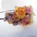 Flower Fascinator. Bridal hair accessories, wedding headpiece, woodland flower, bridal hair flower, rustic wedding