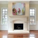 Floral Acrylic Original Painting on 24 x 24 Canvas - Shabby Chic Decor - Cottage Style - Bohemian Painting