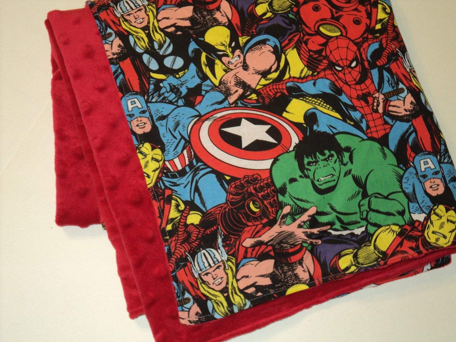Superhero Baby Blanket Marvel Comics Blanket by