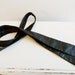 RESERVED for outoftheeddy Original Vintage 1980's Post Punk Black Leather Thin Skinny Tie