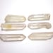 Tibetan Pink Quartz Points 28mm - 31mm Lot of 6 Raw Crystals (Lot No. 1100)