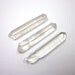 Quartz Crystal Clear 3 Raw Rough Natural Points 49mm - 50mm For Wire Wrapping and Jewelry Making (Lot No. 1136)