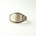 Antique Sterling Signet Ring . Art Deco. Initials RL. Uncas.