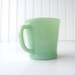 1960s Fire King Jadeite Mug Anchor Hocking Coffee Mug Green