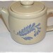 Vintage Mccoy Pottery Bluefield Teapot HTF Has A Hairline Crack On One Side