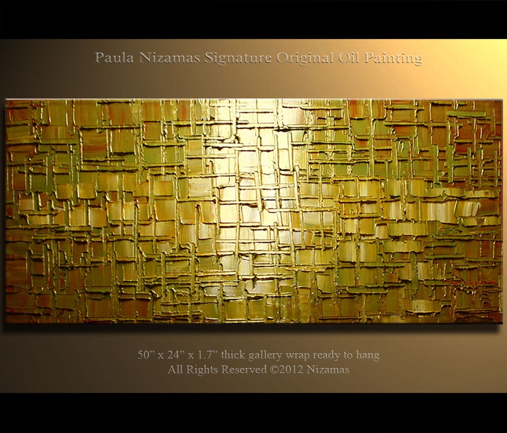 50 Contemporary Large Oil Painting Original Abstract by Artcoast