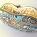 Glasses case Grey Camera Binocular Photography Pastel yellow Organic Sunglass case Soft eyeglass case Organic fabric