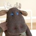 Moose Toy. Moose. Fall baby. Plush toy. Stuffed Toy. Brown Moose