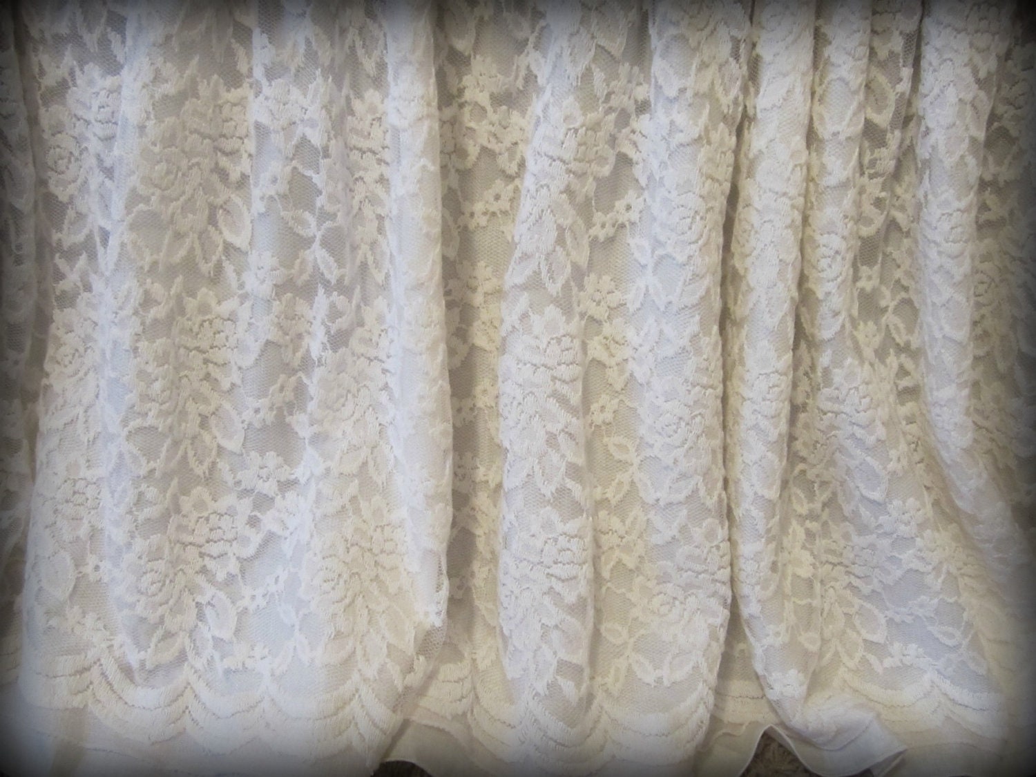 Baby Crib Bedding Ivory Lace