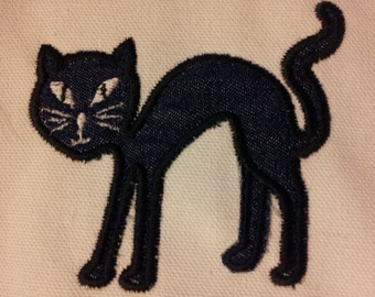 Black Cat Applique