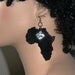 Hand-Painted Wood Earrings-Africa