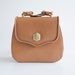 Reserved for Lauren Vintage Kieselstein Cord Caramel Leather Purse with Gold Alligator Hardware