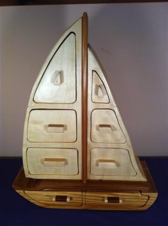 model yacht sail box