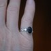 Black Ring - Gemstone Ring - Metalwork Jewelry - Artisan Ring - Sterling Silver Ring - Bezel Ring - Friendship Ring