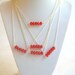 Custom order for Shannon - Set of modern five bead necklaces
