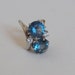Vintage Natural Blue Spinel & Diamond Ring Size 6.5