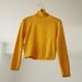 Vintage Mustard Copped Sweater