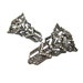 Vintage Art Deco Earrings Rhinestone Post Earrings