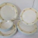 Vintage Eggshell Nautilus Homer Laughlin China 18 Piece Collection With Single Border Pink Tea Roses Circa 1943-1944