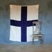 Vintage Naval Signal Flag. Xray