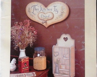 Dinah Layton Tole Painting Pattern Book From The Bottom of My Heart Doors Harps Victorian Country Decor