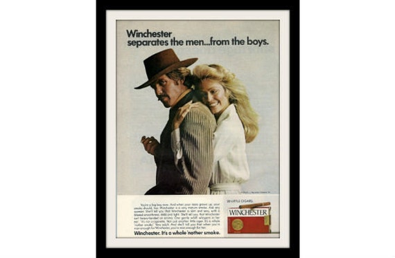 1973 Winchester & Farrah Fawcett Cigarette Ad by StillsofTime