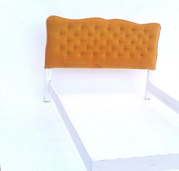 Vintage Velvet Tufted Headboard HOLLYWOOD REGENCY