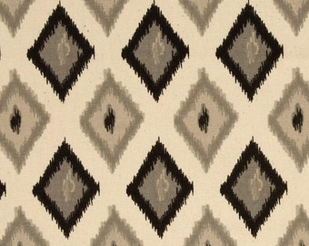 Set of 2 pillow covers 18x18 inch-Free Shipping- Carnival Onyx/Natural Home Decor Fabric