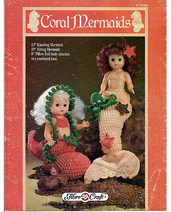 octopus crochet small pattern Coral Fibre Mermaids by Pattern Doll Crochet grammysyarngarden