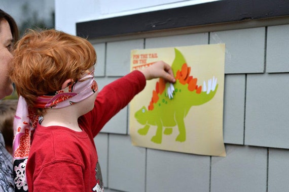 Pin The Tail On The Dinosaur Dino-Mite Party Printables Pin The Tail On The Dinosaur Dino-Mite Party Printables