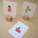 Set of 3 Colorful Abstract Paper Collages