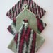 Holiday Potholders, Christmas Potholders, Potholders, Hot Pads, Trivets, Burgundy and Green Potholders, Multi-Color Potholders