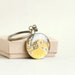 SALE Circuit board geekery keychain Yellow - recycled computer y0006 ready to ship