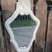 Vintage Antiqued White Ornate mirror