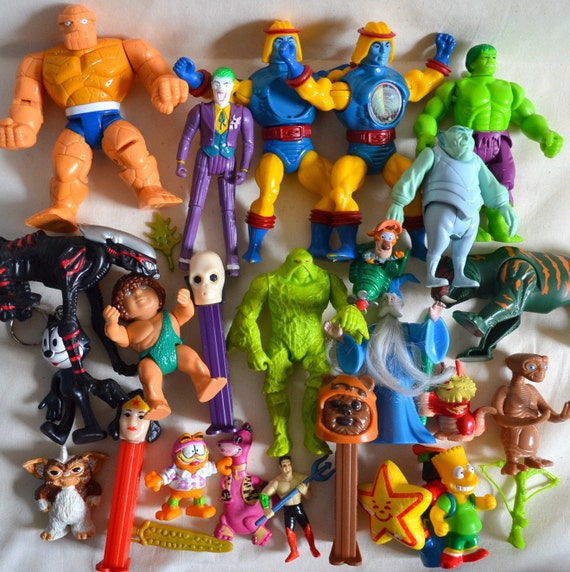 Vintage Lot of 2 Toys1980s 90s collectible pvc plastic